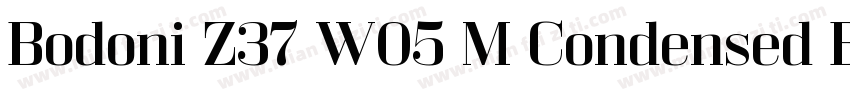 Bodoni Z37 W05 M Condensed Bold字体转换